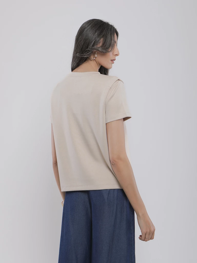 T-SHIRT BASIQUE A COL ROND