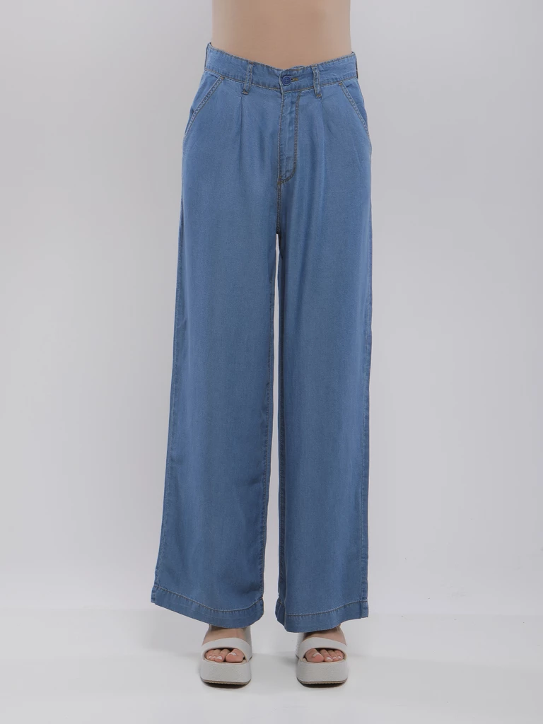 PANTALON WIDE-LEG EN TENCEL™