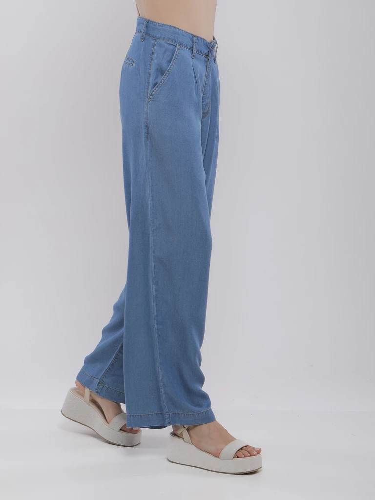 PANTALON WIDE-LEG EN TENCEL™