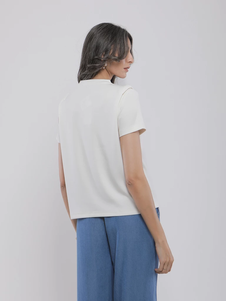 T-SHIRT BASIQUE A COL ROND