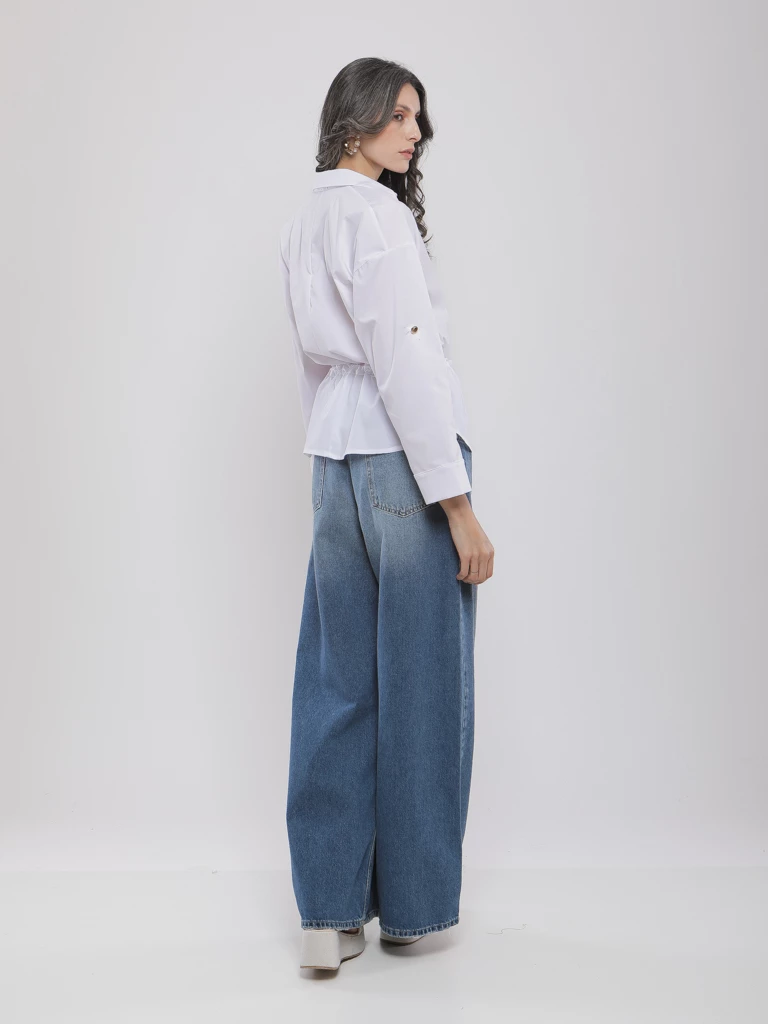 CHEMISE FLUIDE CINTRÉE À LIEN