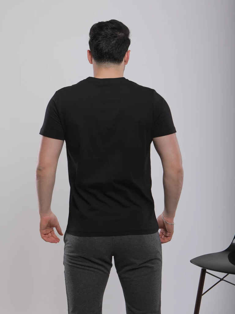 T-SHIRT EN COTON À COL V