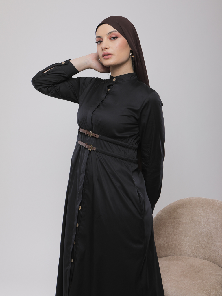 ROBE LONGUE COUPE ÉVASÉE