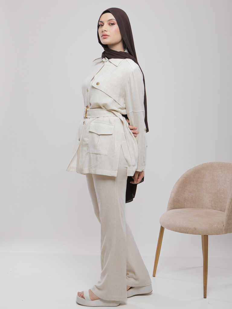 PANTALON A TAILLE HAUTE