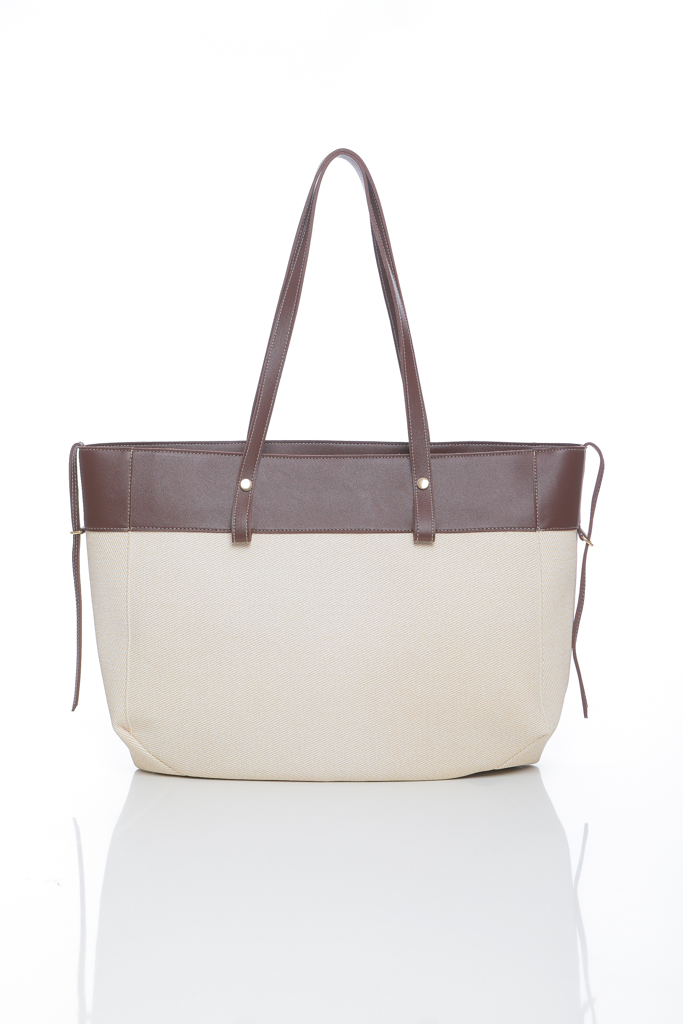 SAC À MAIN CABAS BICOLORE