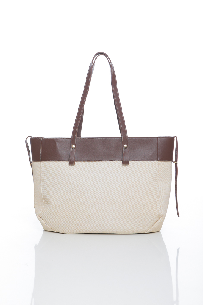 SAC À MAIN CABAS BICOLORE