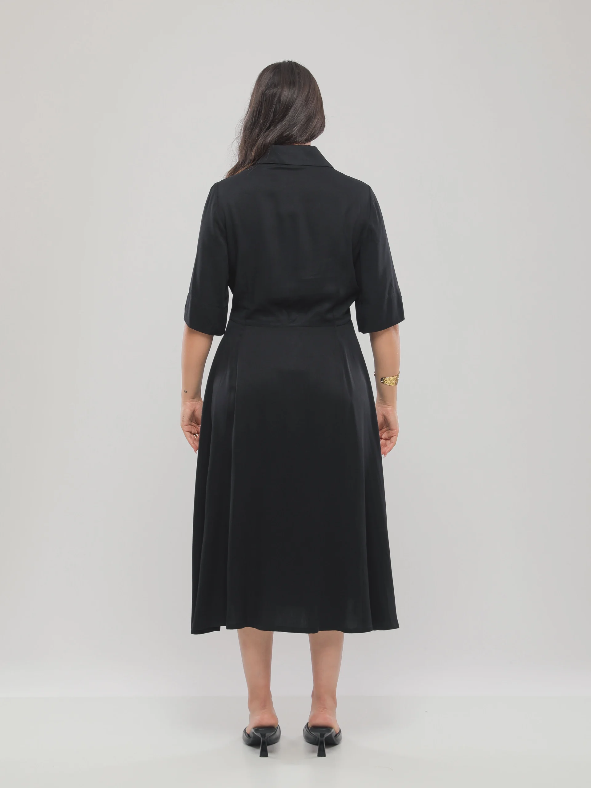 ROBE MIDI PORTEFEUILLE FLUIDE