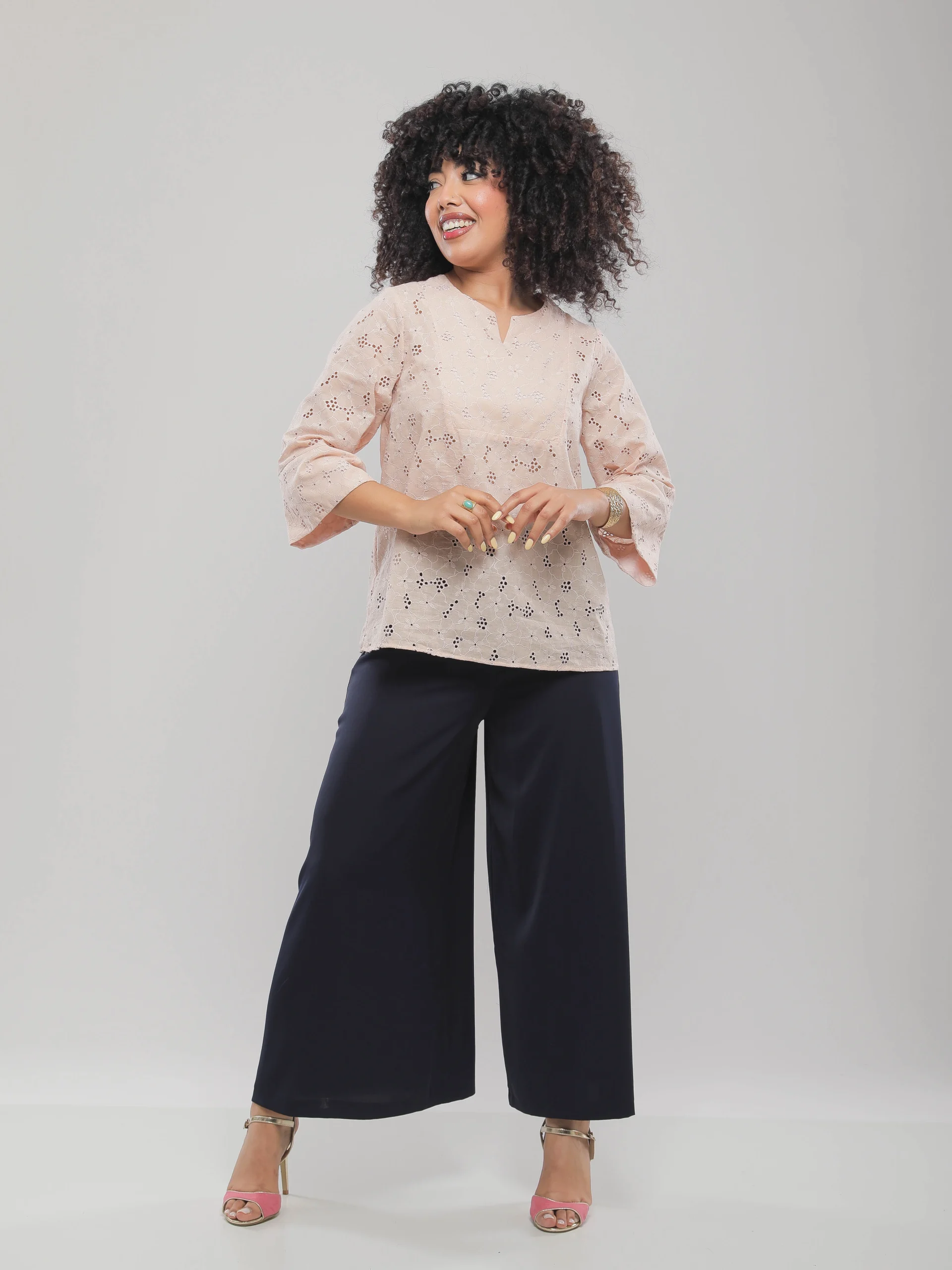 PATALON TAILLE HAUTE A COUPE LARGE