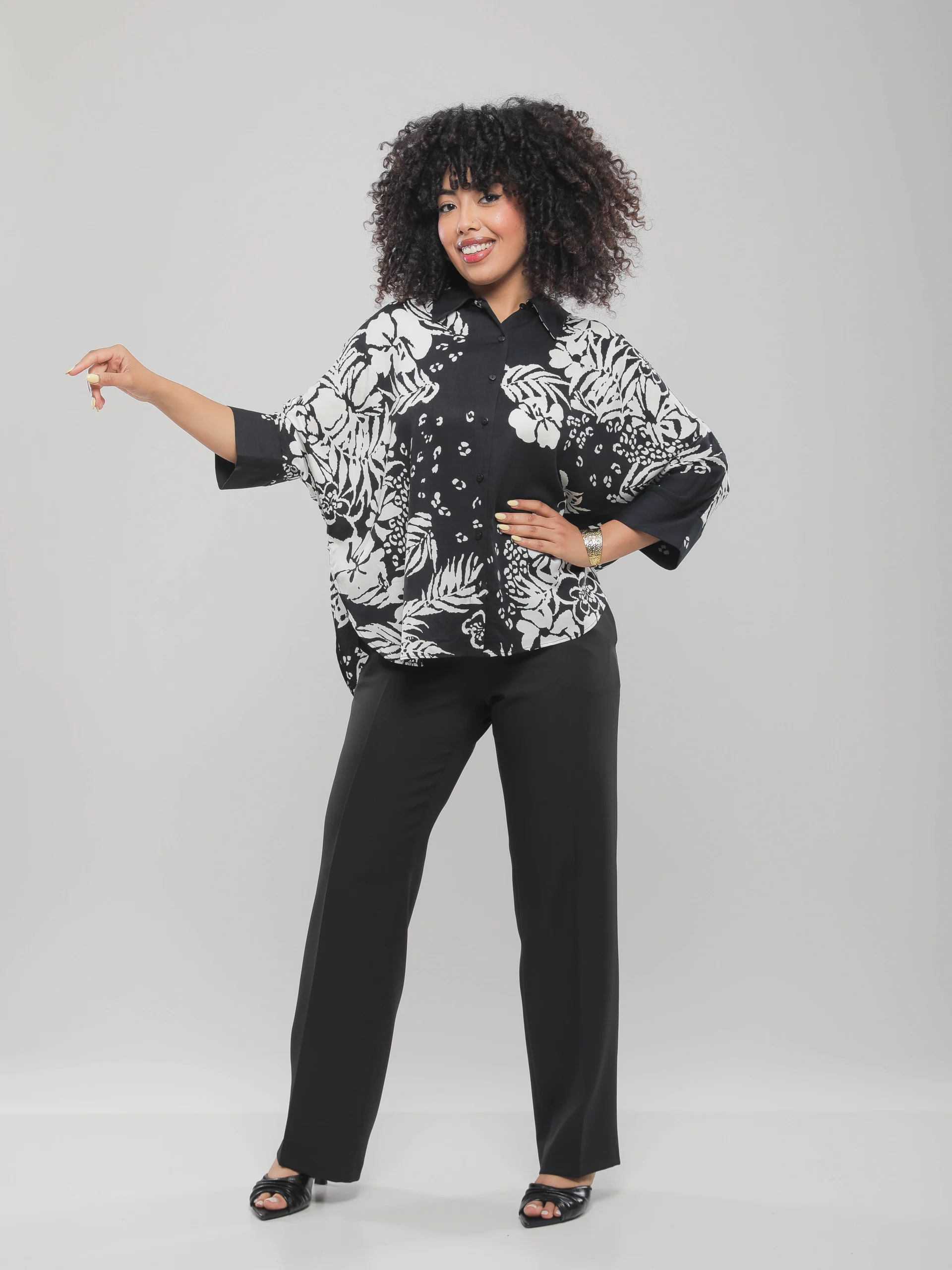 PANTALON À TAILLE HAUTE