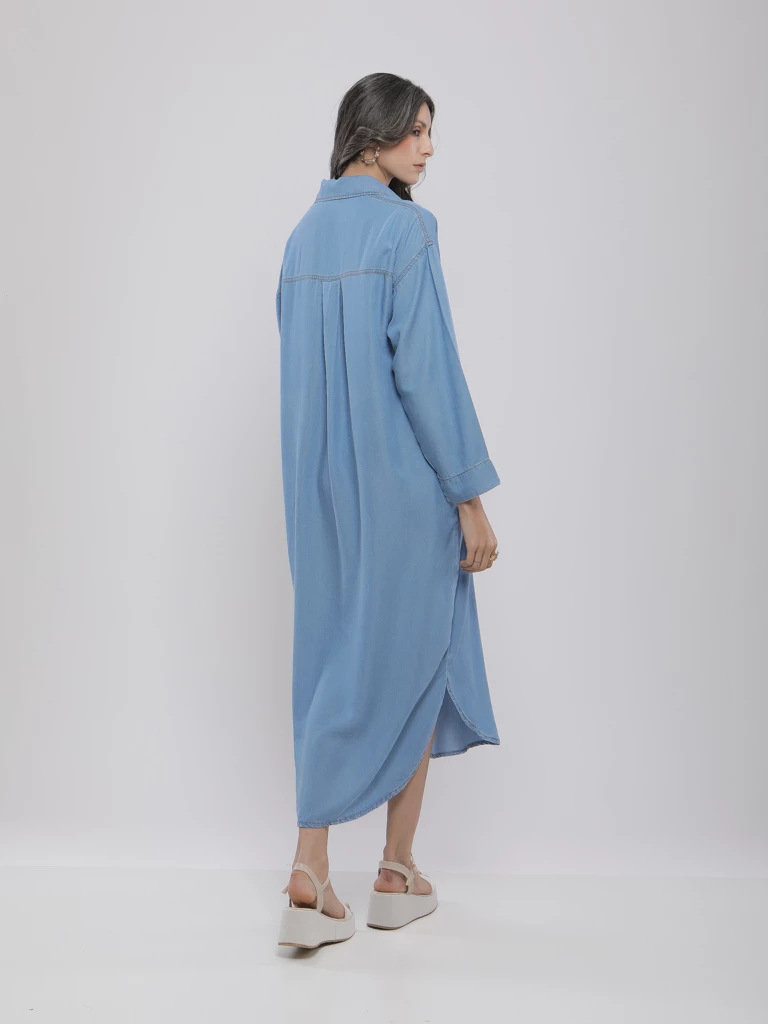 ROBE CHEMISE LONGUE EN TENCEL™