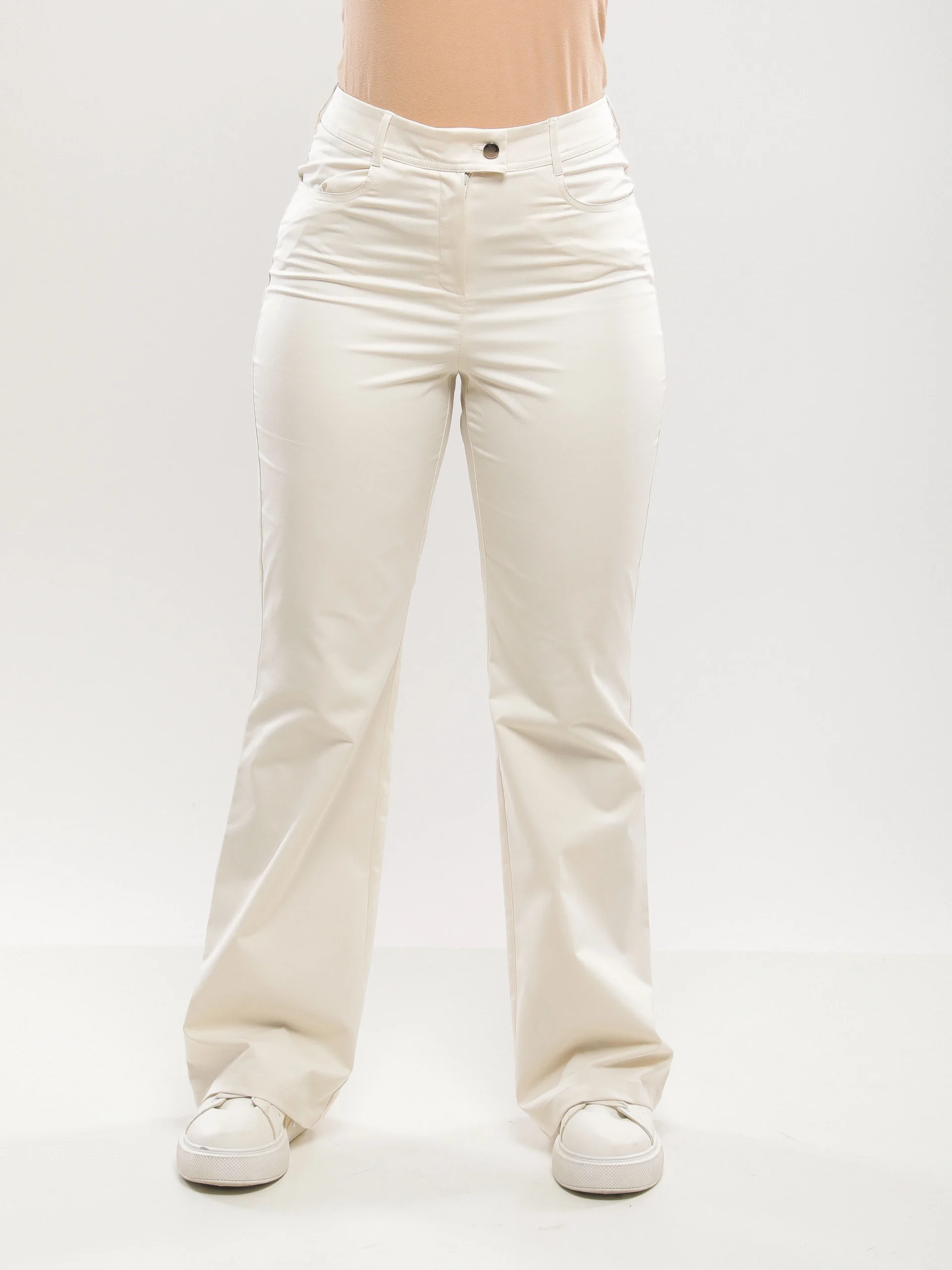 PANTALON PATTE D'ÉLÉPHANT À TAILLE HAUTE