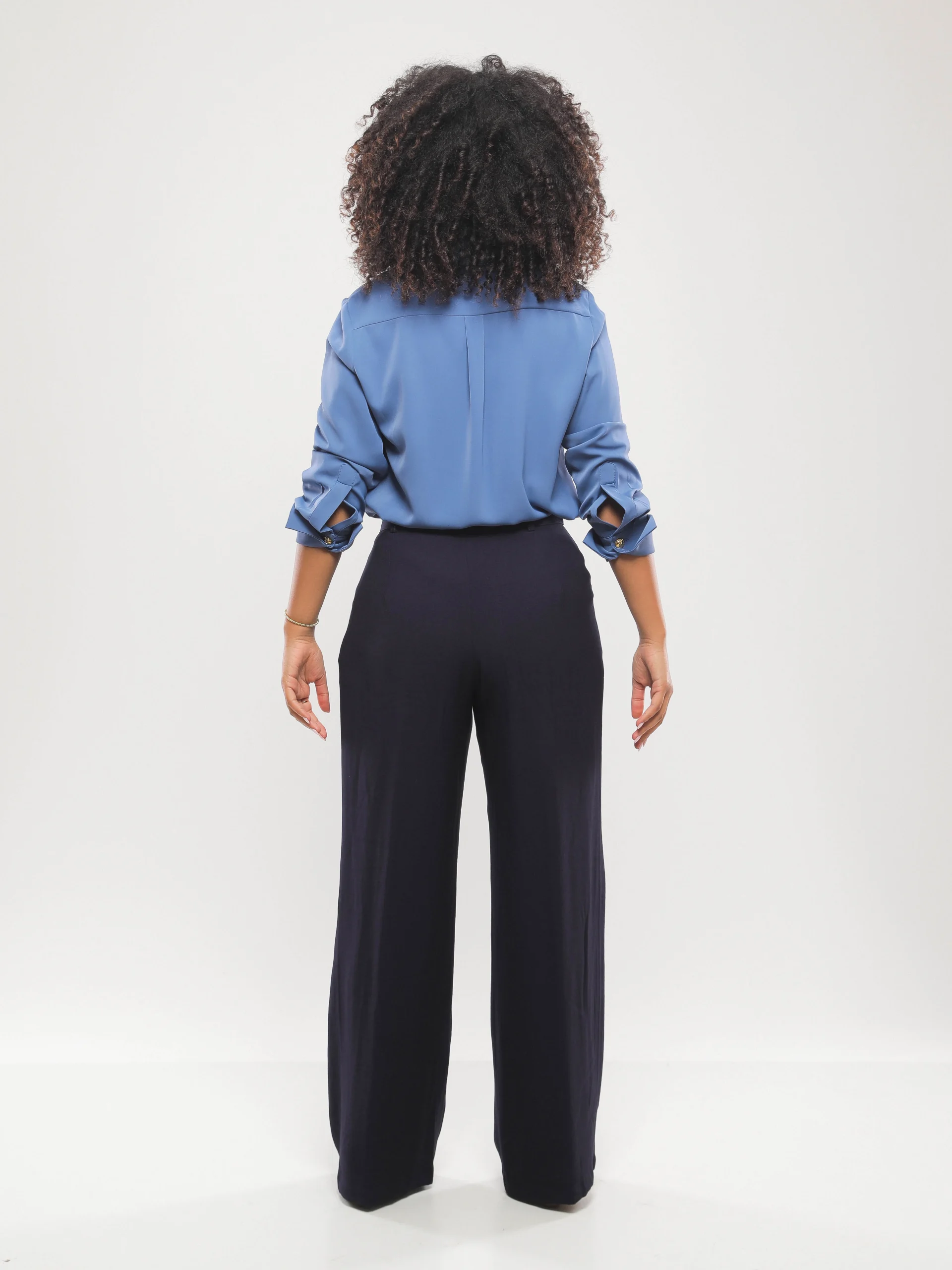 PANTALON LARGE À PINCES