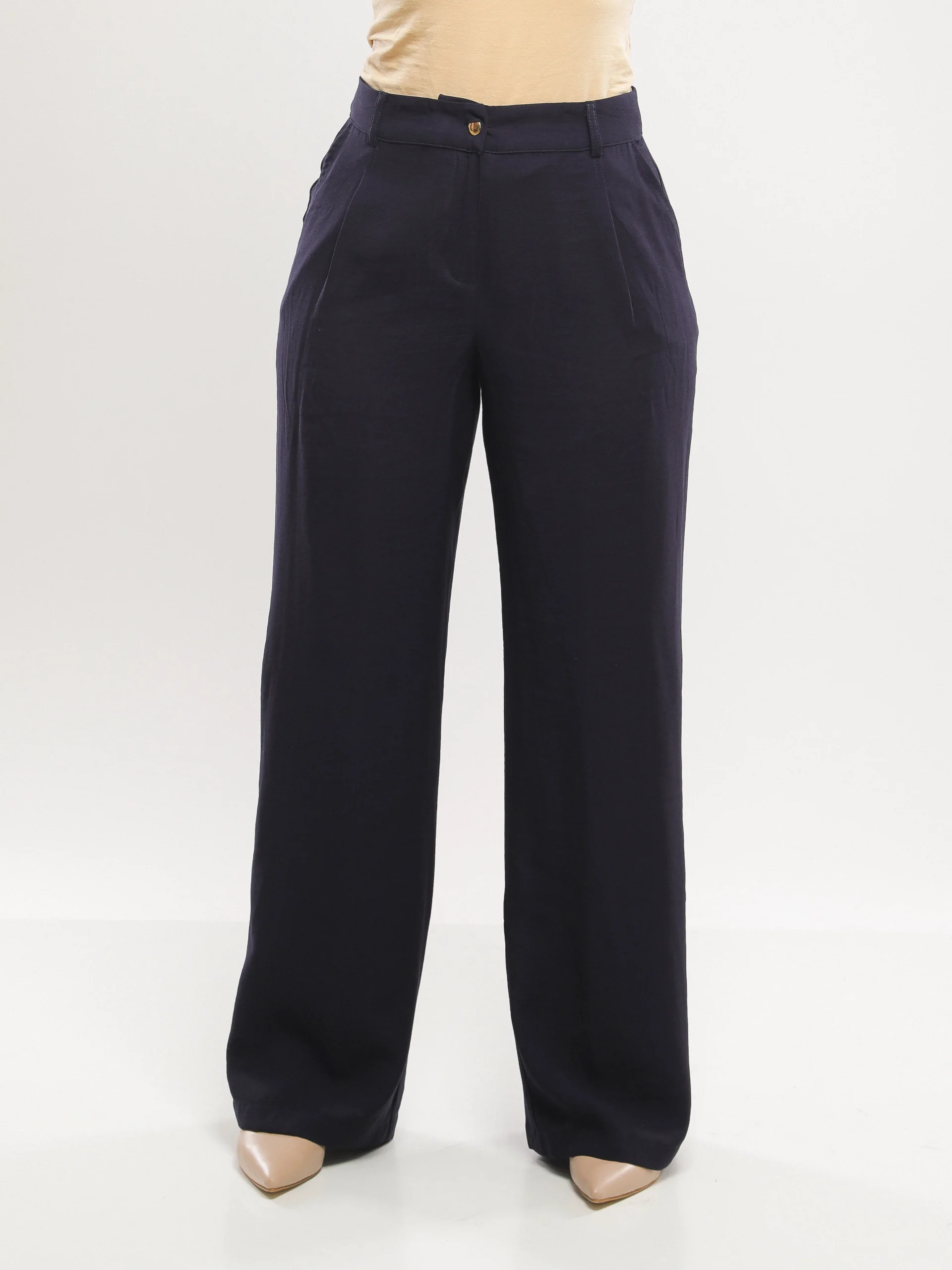 PANTALON LARGE À PINCES