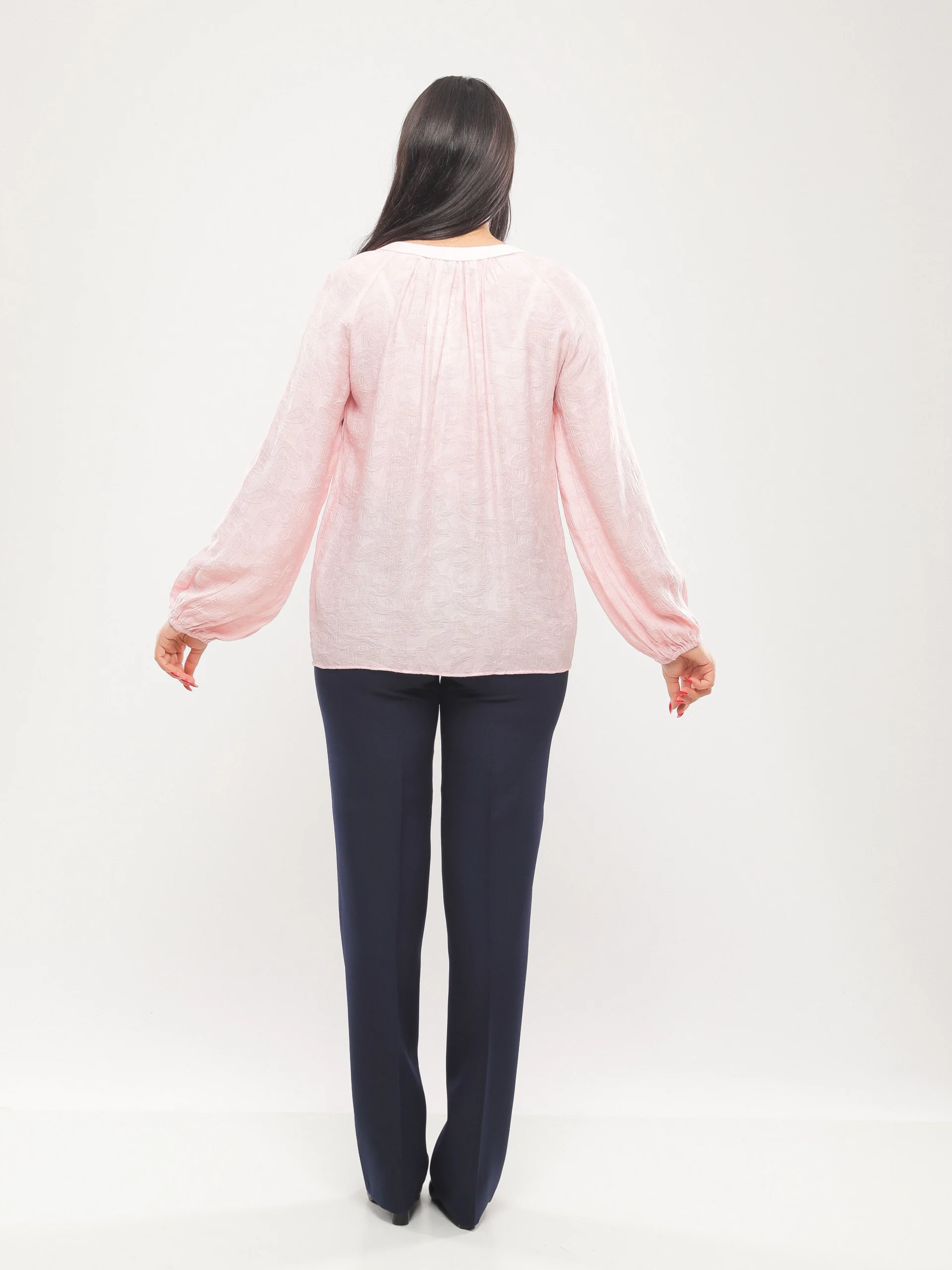 BLOUSE FLUIDE À MANCHES LONGUES