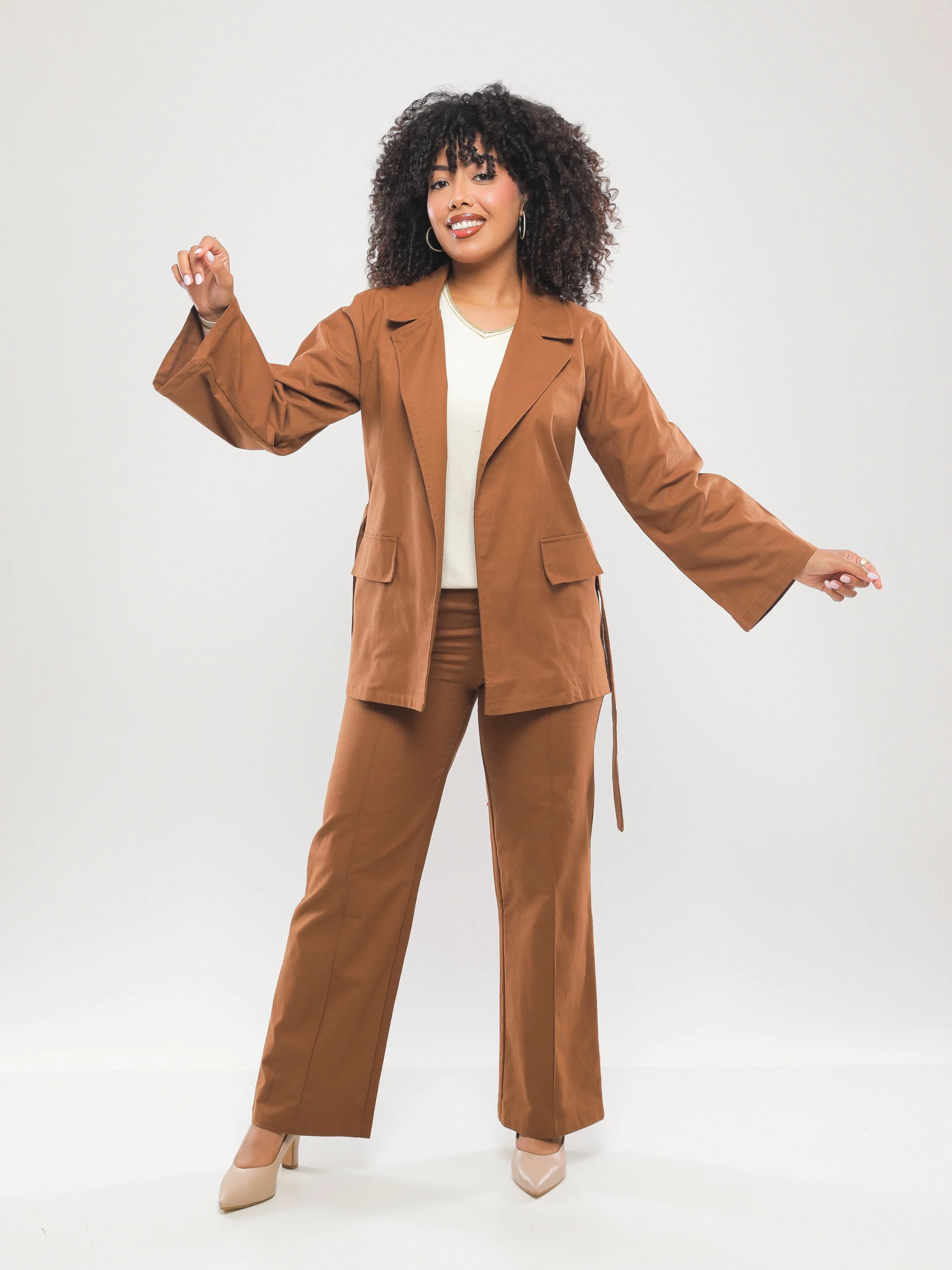 CHEMISE-VESTE À CEINTURE