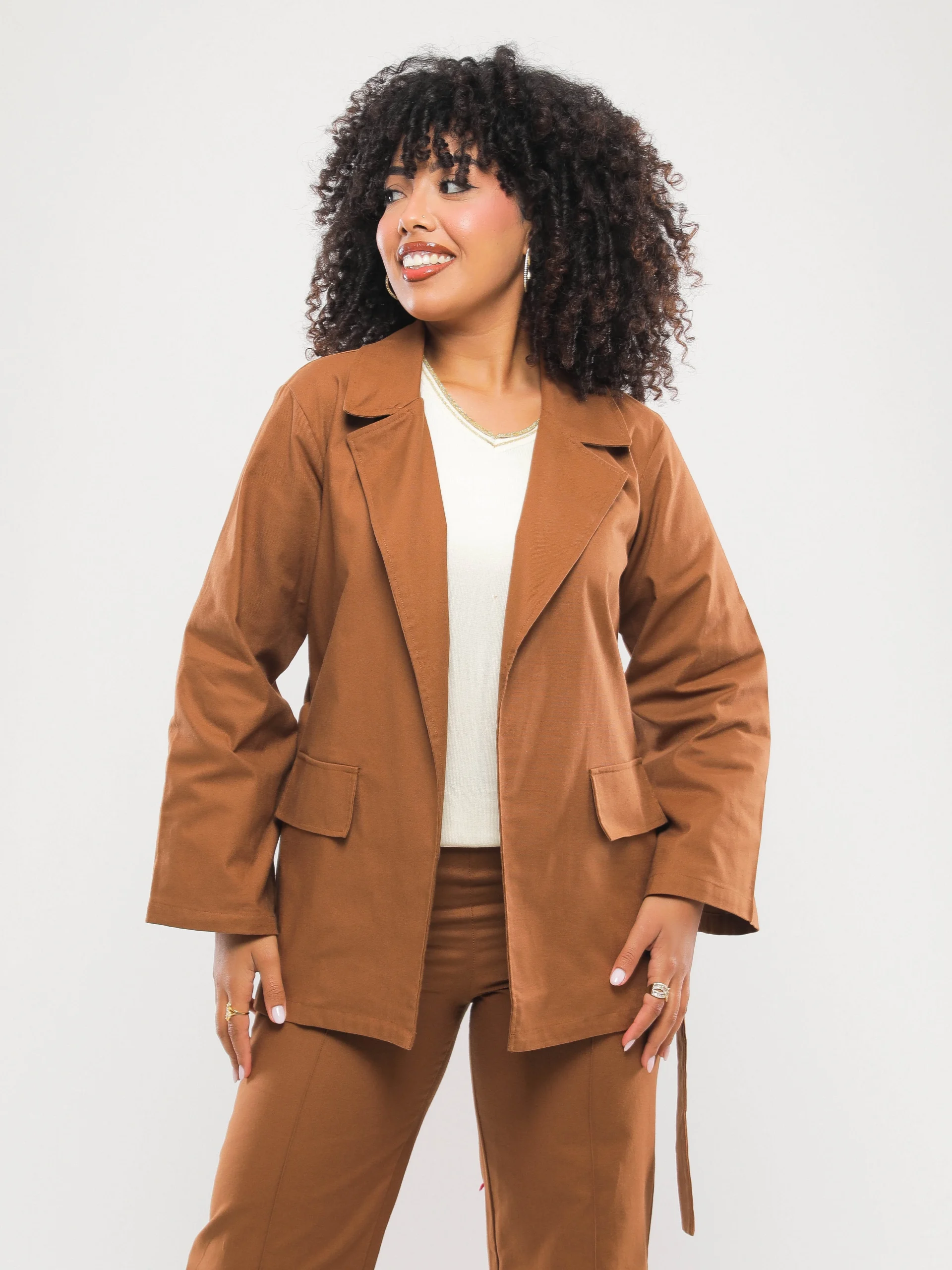 CHEMISE-VESTE À CEINTURE