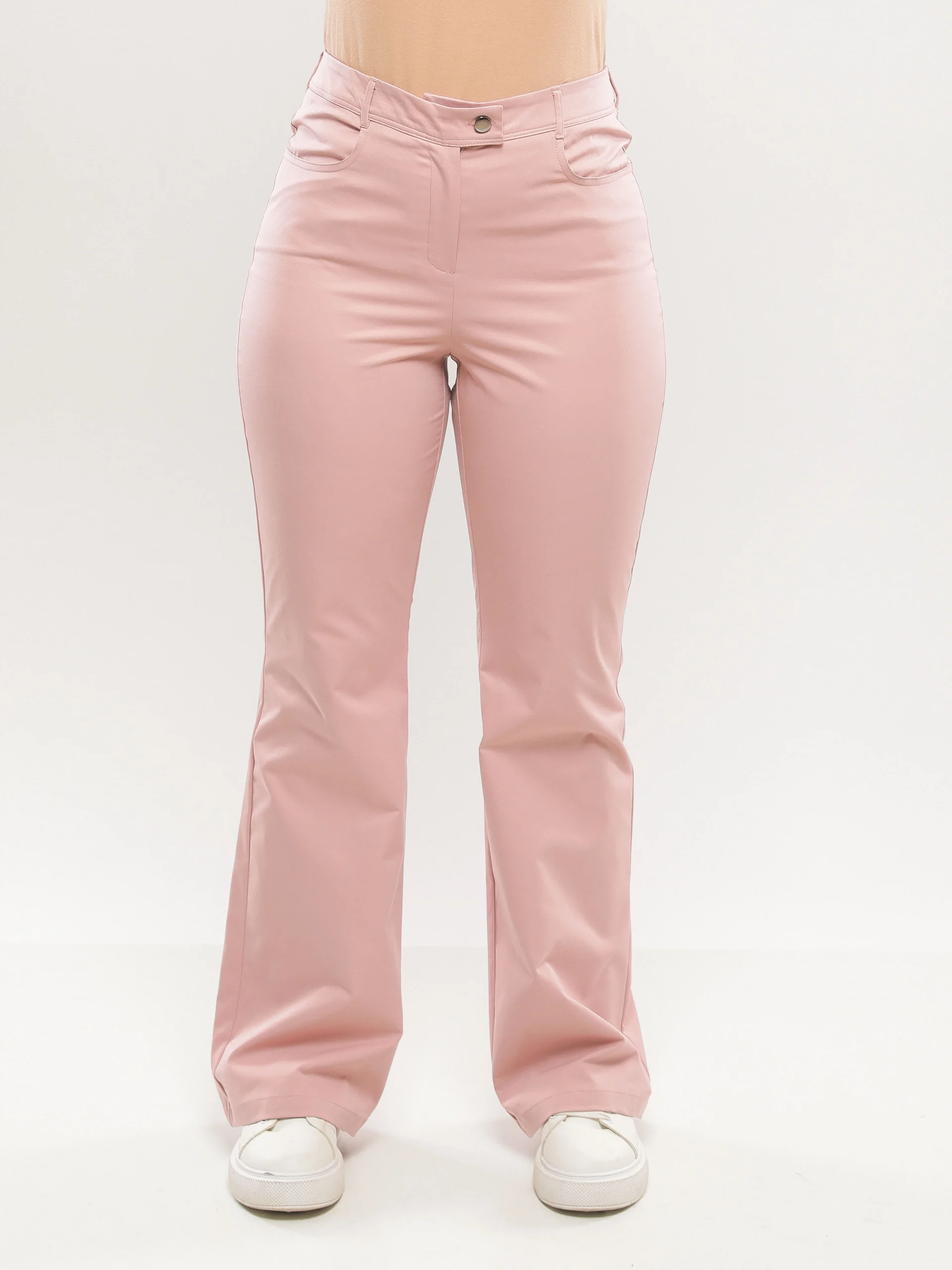 PANTALON PATTE D'ÉLÉPHANT À TAILLE HAUTE