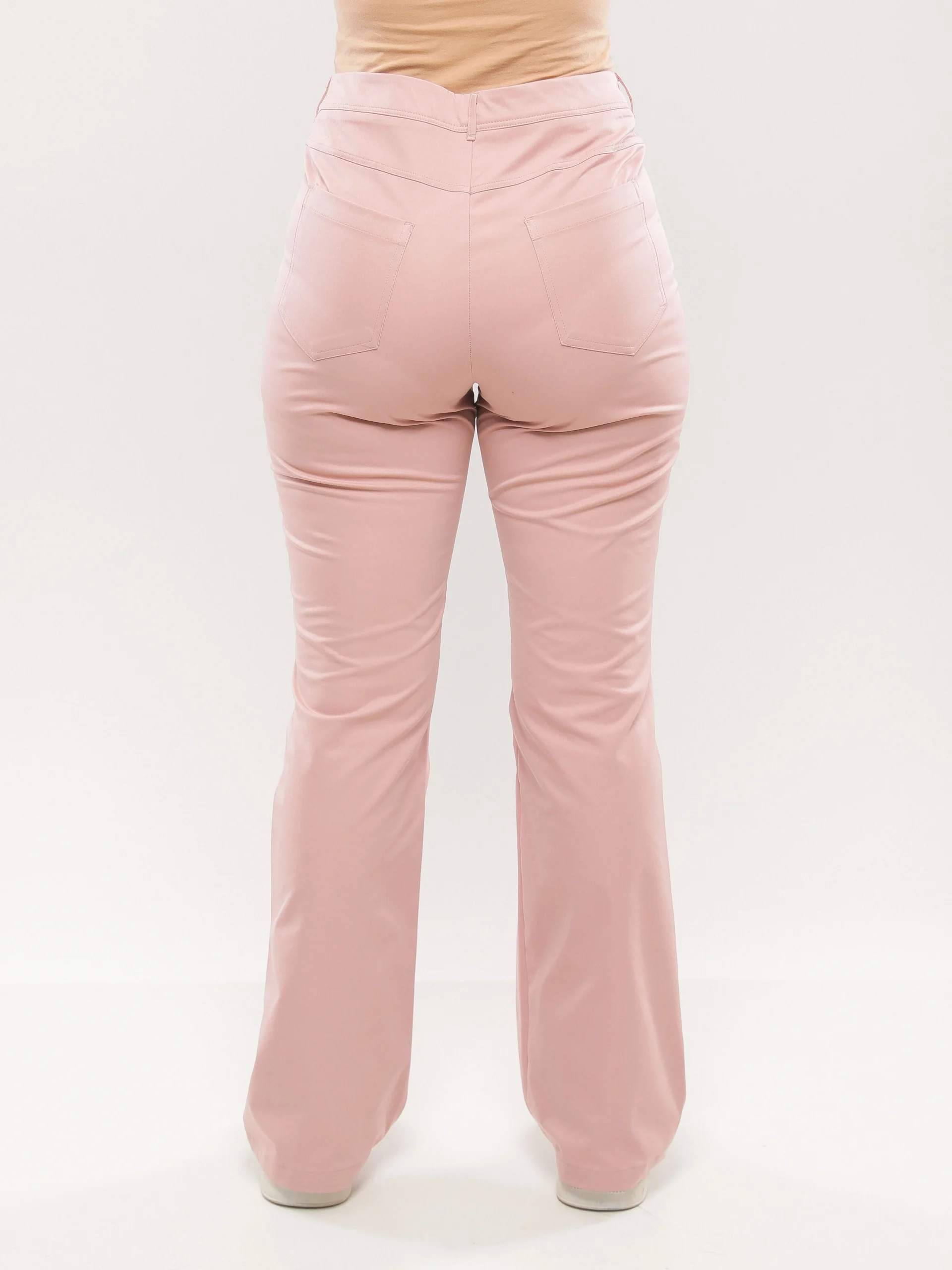 PANTALON PATTE D'ÉLÉPHANT À TAILLE HAUTE