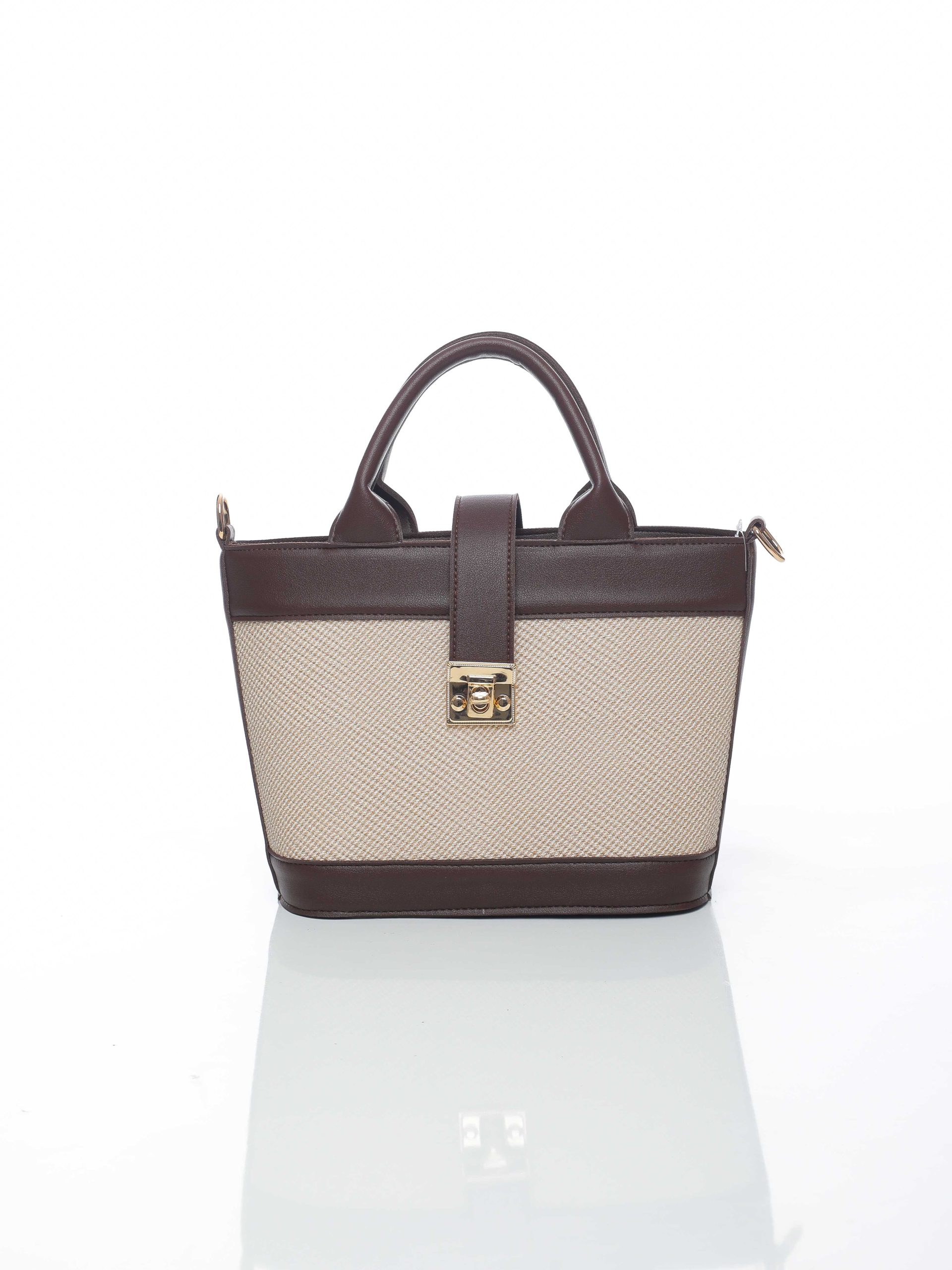 MINI-SAC CABAS BICOLORE AVEC BANDOULIÈRE AMOVIBLE