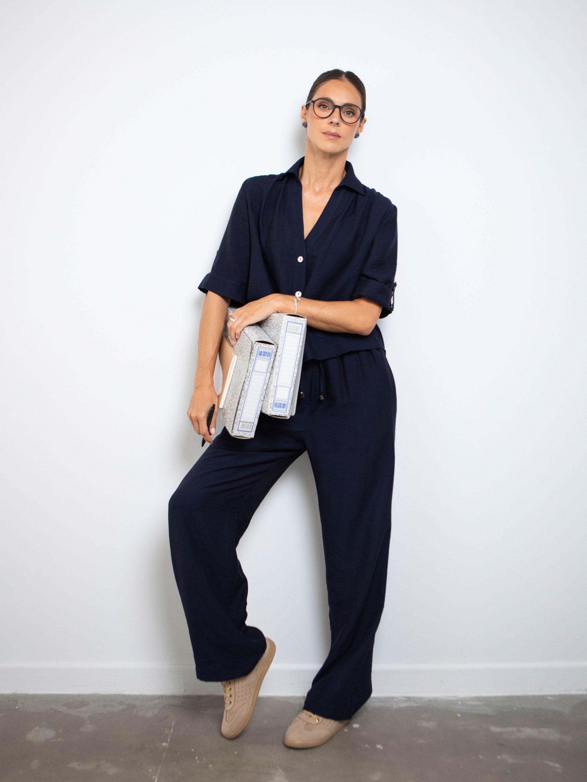 ENSEMBLE CHEMISE FLUIDE & PANTALON LARGE