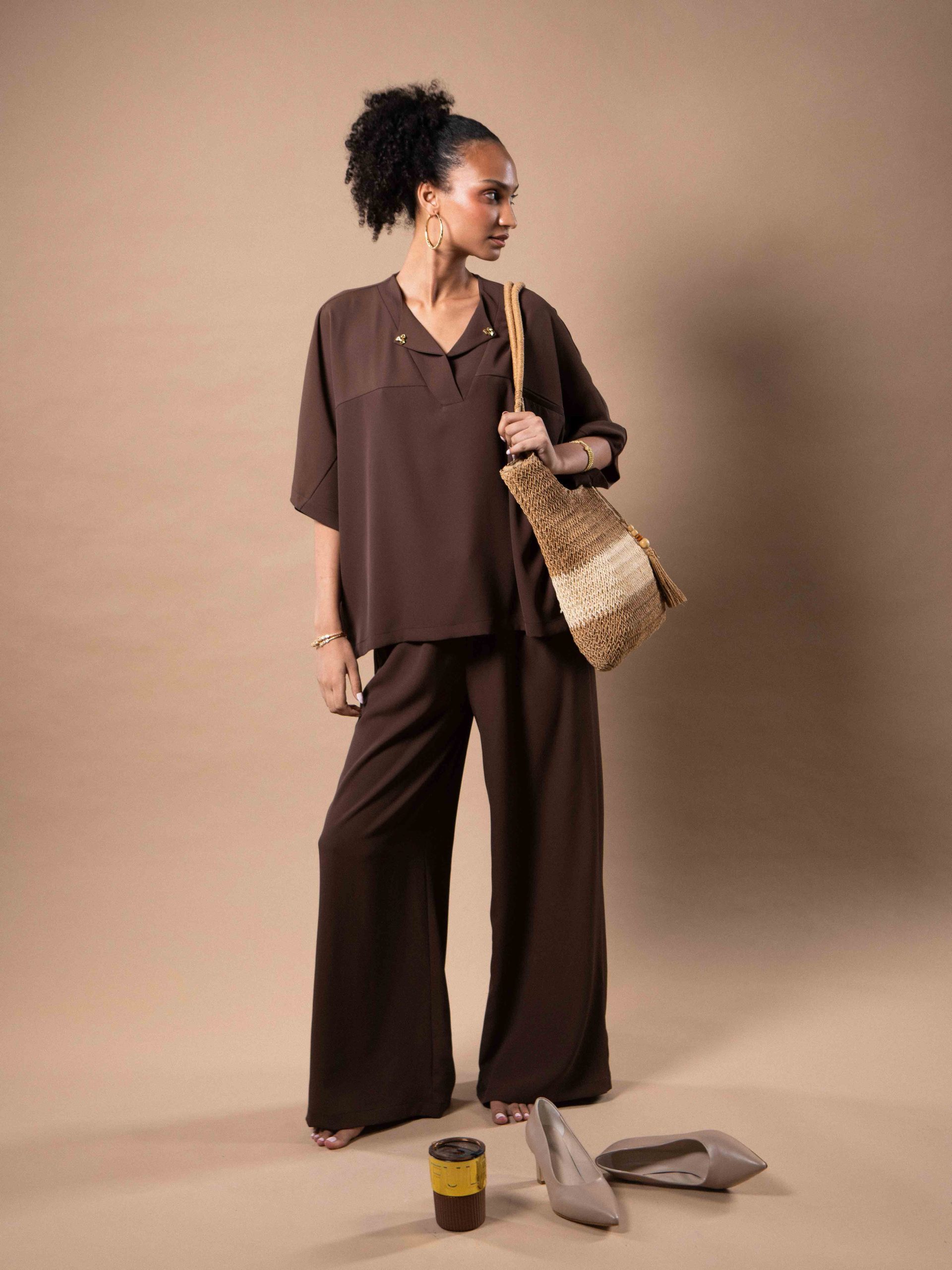 SET BLOUSE ET PANTALON FLUIDE